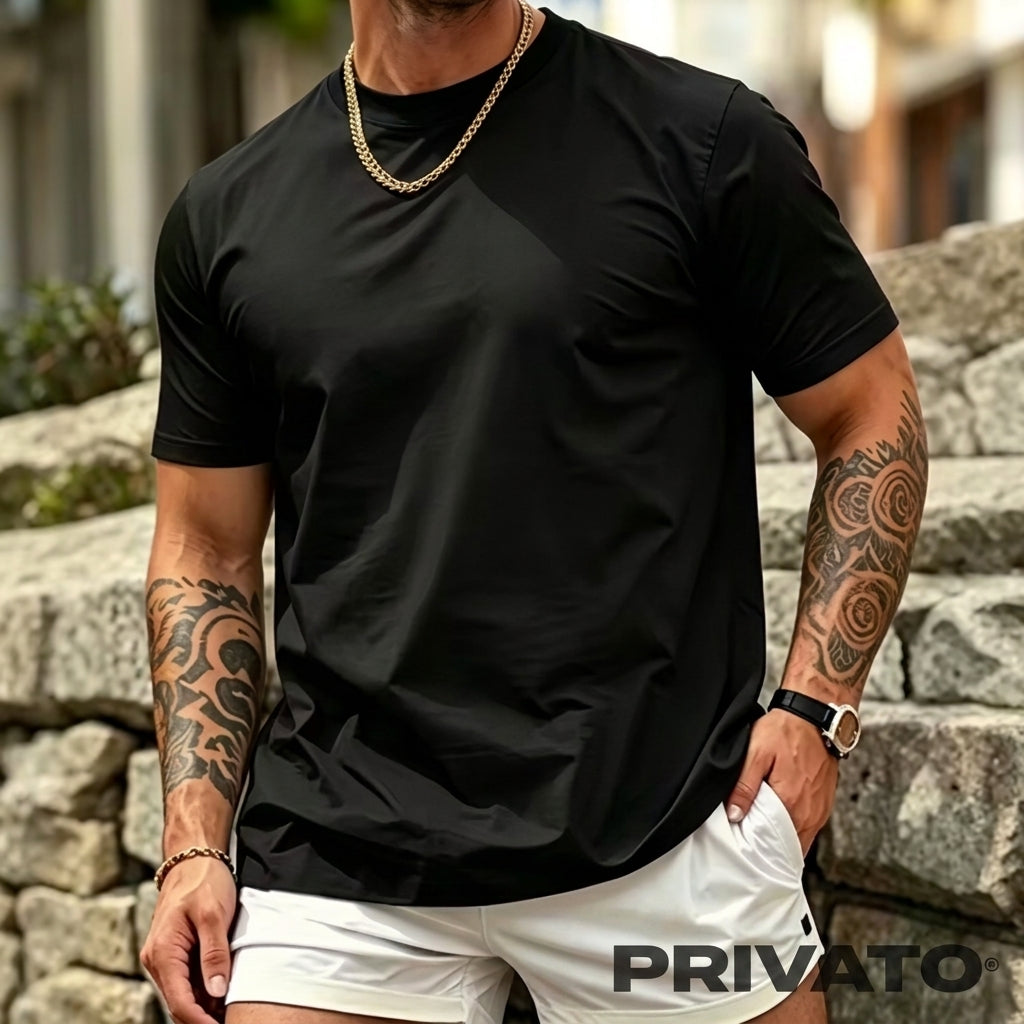 La Esencia del Estilo Casual: Camiseta Slim Fit de Algodón Premium